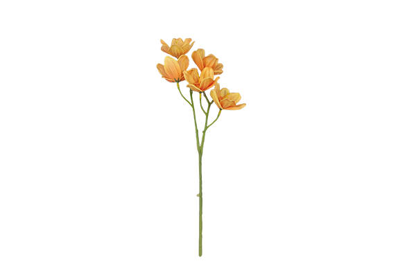 5头PU水仙花单枝仿真花